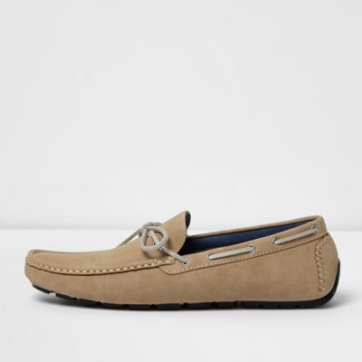 Stone grip sole lace up loafers